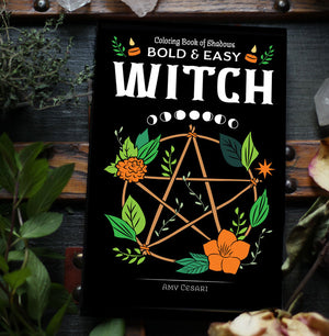 Coloring Book of Shadows: Bold and Easy WITCH
