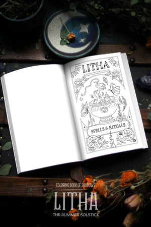 Coloring Book of Shadows: Litha The Summer Solstice