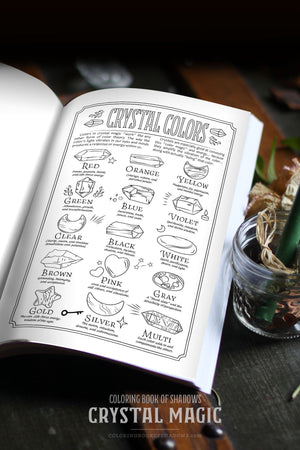 Coloring Book of Shadows: Crystal Magic