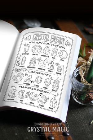 Coloring Book of Shadows: Crystal Magic