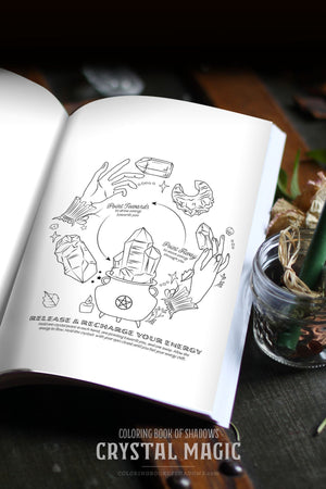 Coloring Book of Shadows: Crystal Magic