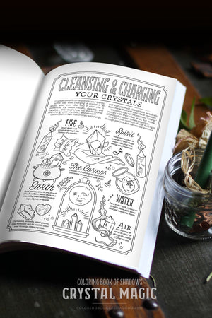 Coloring Book of Shadows: Crystal Magic