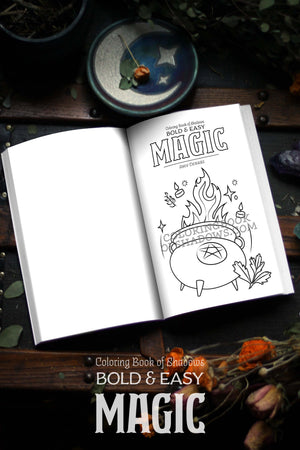 Coloring Book of Shadows: Bold and Easy MAGIC