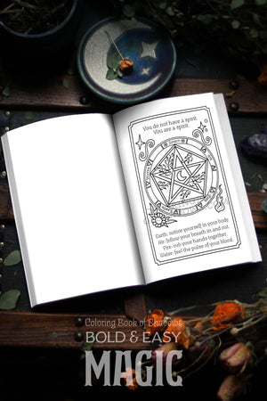 Coloring Book of Shadows: Bold and Easy MAGIC