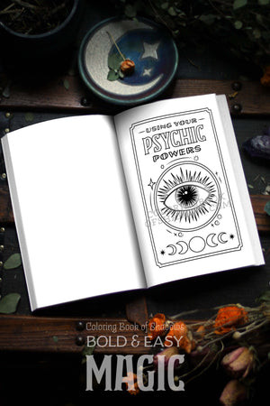Coloring Book of Shadows: Bold and Easy MAGIC