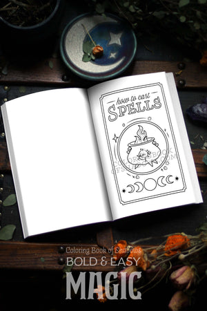 Coloring Book of Shadows: Bold and Easy MAGIC
