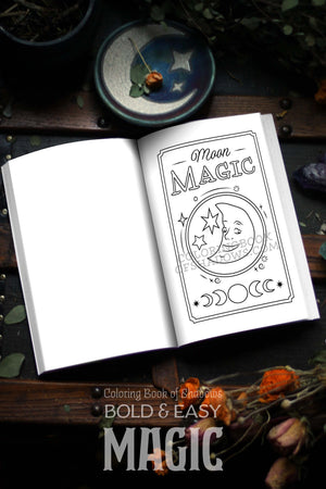 Coloring Book of Shadows: Bold and Easy MAGIC