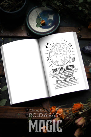 Coloring Book of Shadows: Bold and Easy MAGIC