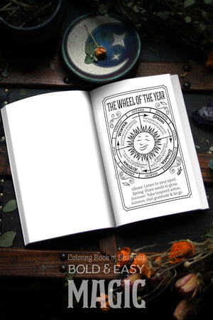 Coloring Book of Shadows: Bold and Easy MAGIC