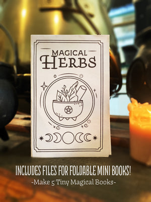 Coloring Book of Shadows: Pocket Grimoire Series: 3 PRINTABLE PDFs