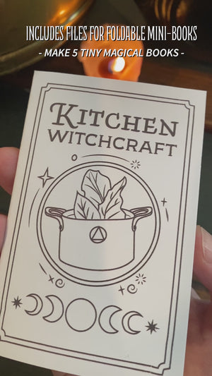 Coloring Book of Shadows: Pocket Grimoire Series: 3 PRINTABLE PDFs
