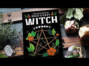 Coloring Book of Shadows: Bold and Easy WITCH