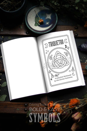Coloring Book of Shadows: Bold and Easy SYMBOLS
