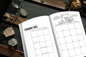 Coloring Book of Shadows: Planner for a Magical 2023