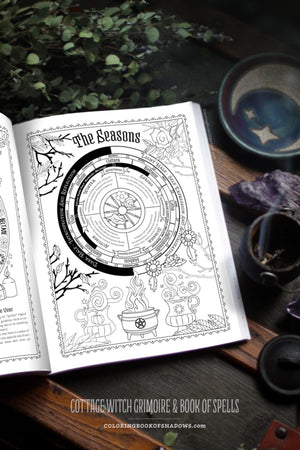 Coloring Book of Shadows: Cottage Witch