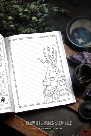 Coloring Book of Shadows: Cottage Witch