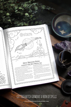 Coloring Book of Shadows: Cottage Witch