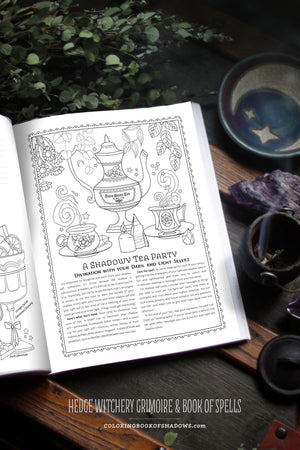 Coloring Book of Shadows: Hedge Witchery