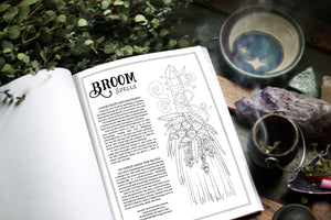 Coloring Book of Shadows: Witch Life