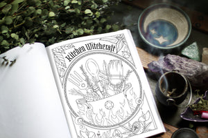 Coloring Book of Shadows: Witch Life
