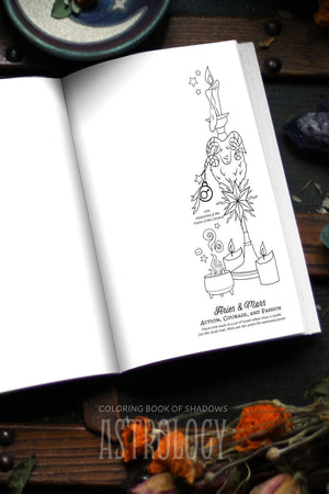 Coloring Book of Shadows: Astrology