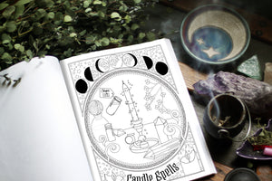 Coloring Book of Shadows: Book of Spells