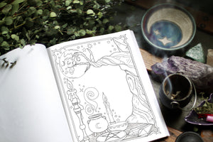 Coloring Book of Shadows: Book of Spells