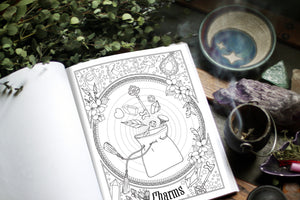 Coloring Book of Shadows: Book of Spells