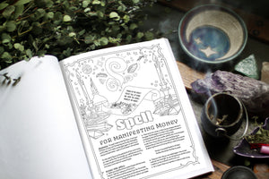 Coloring Book of Shadows: Book of Spells