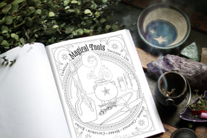 Coloring Book of Shadows: Book of Spells