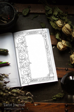 Coloring Book of Shadows: Tarot Journal