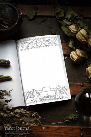 Coloring Book of Shadows: Tarot Journal