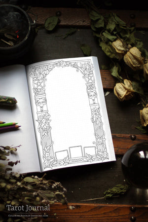 Coloring Book of Shadows: Tarot Journal