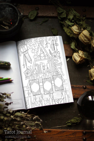 Coloring Book of Shadows: Tarot Journal