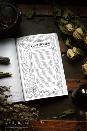 Coloring Book of Shadows: Tarot Journal
