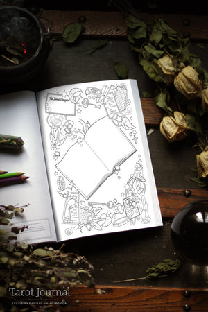 Coloring Book of Shadows: Tarot Journal