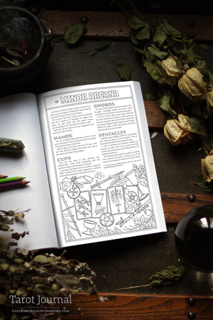 Coloring Book of Shadows: Tarot Journal