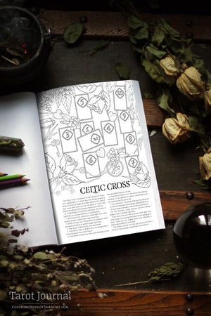 Coloring Book of Shadows: Tarot Journal