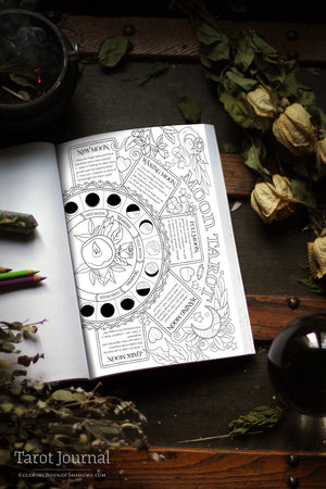 Coloring Book of Shadows: Tarot Journal