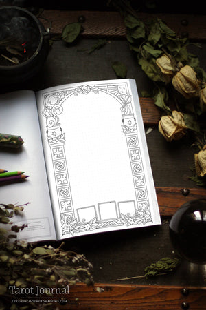 Coloring Book of Shadows: Tarot Journal