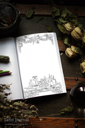 Coloring Book of Shadows: Tarot Journal