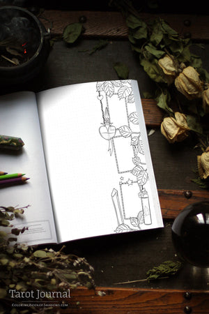 Coloring Book of Shadows: Tarot Journal