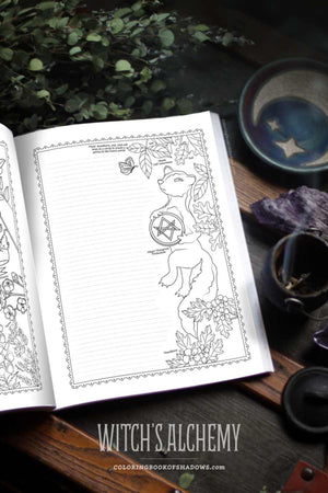 Coloring Book of Shadows: Witch's Alchemy