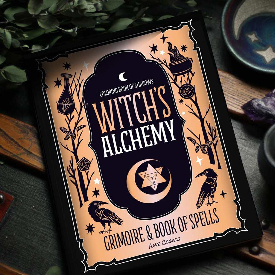 Coloring Book of Shadows: Witch's Alchemy