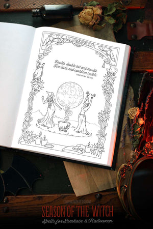 Coloring Book of Shadows: Season of the Witch