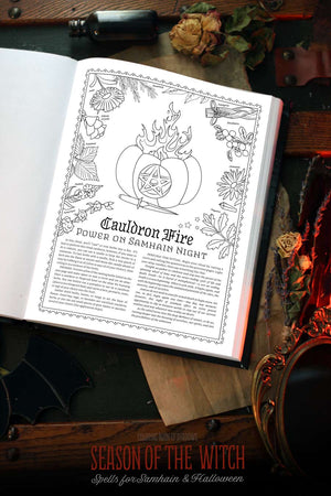 Coloring Book of Shadows: Season of the Witch