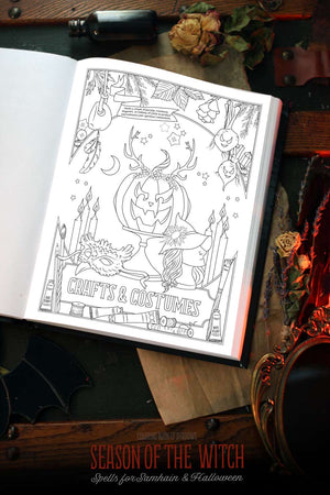 Coloring Book of Shadows: Season of the Witch