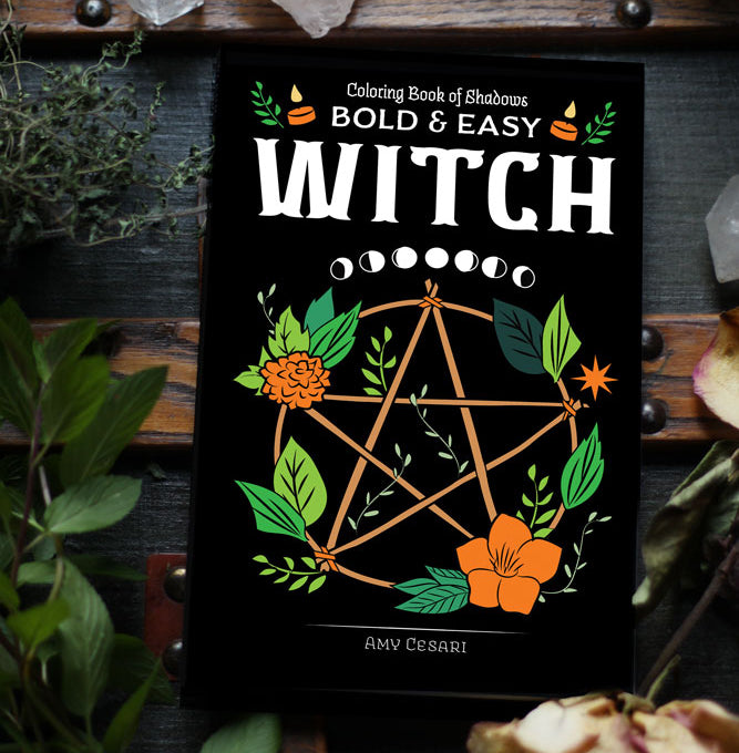 Coloring Book of Shadows: Bold and Easy WITCH