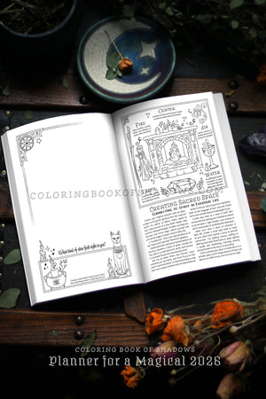 Coloring Book of Shadows: Planner for a Magical 2026