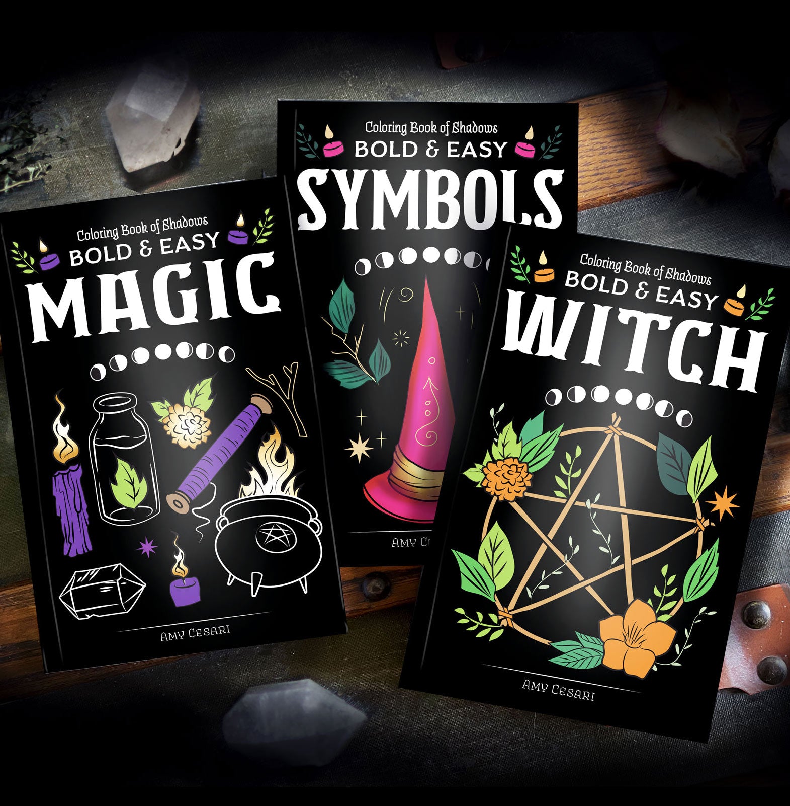 Coloring Book of Shadows: Pocket Grimoire Series: 3 PAPERBACKS